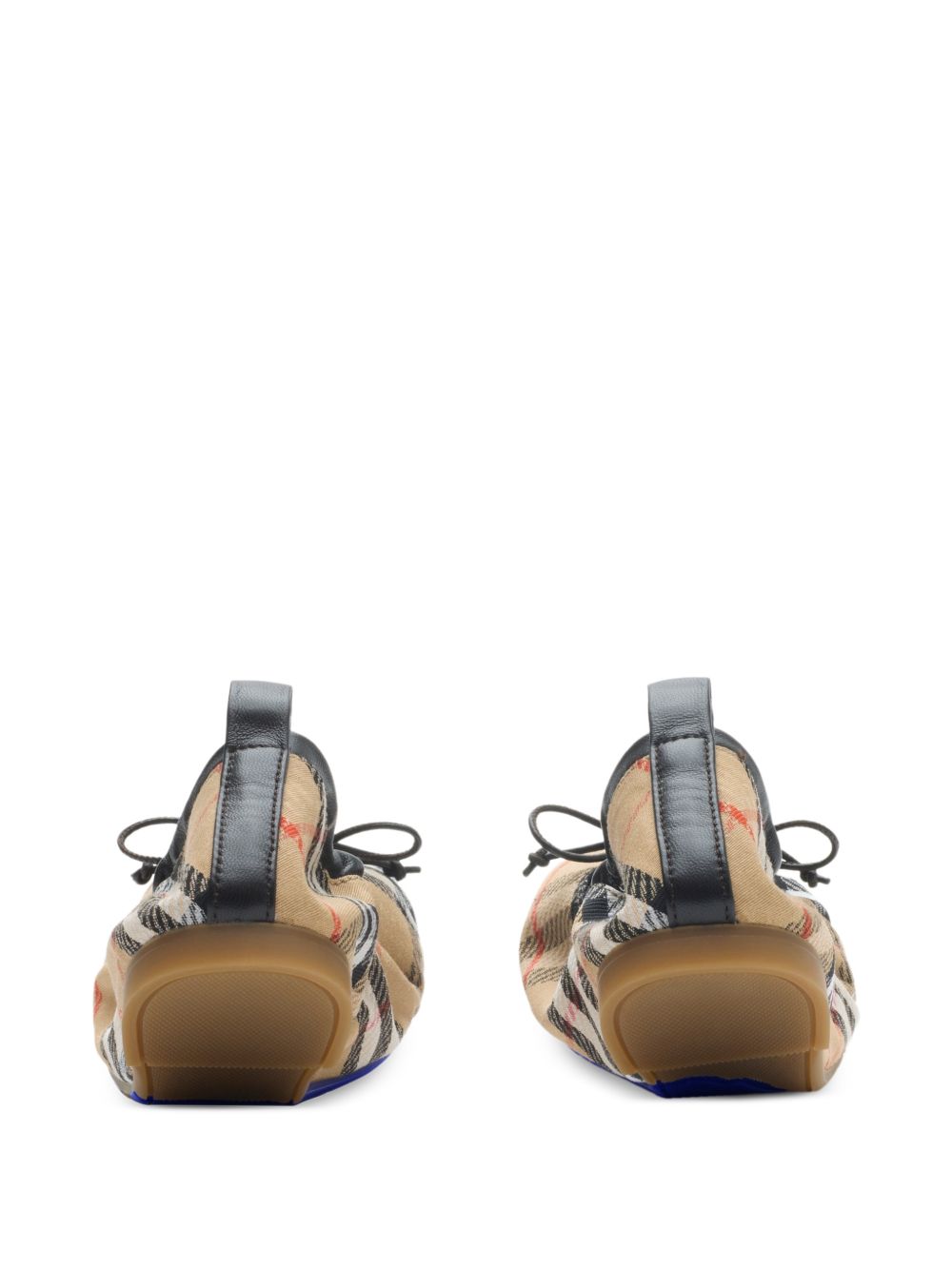 Burberry Check Fawn Ballerinas
