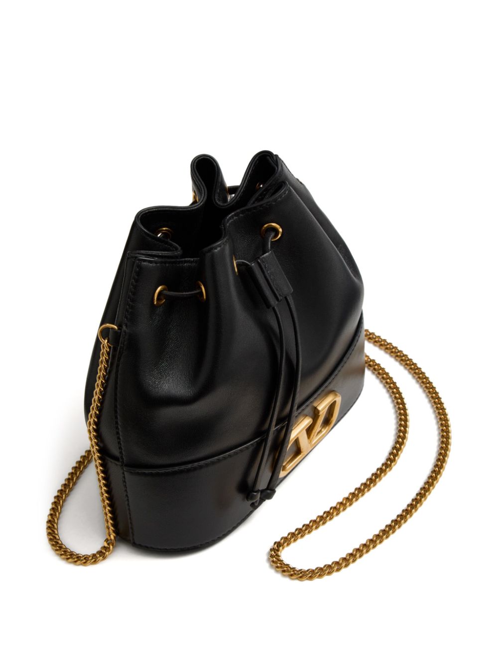 Valentino Garavani Mini Bucket Bag In Nappa With Vlogo Signature Chain