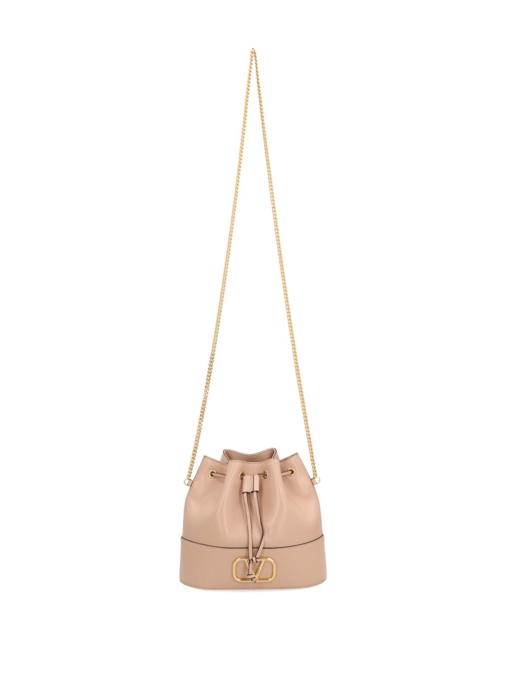 Valentino Garavani Mini Bucket Bag In Nappa With Vlogo Signature Chain