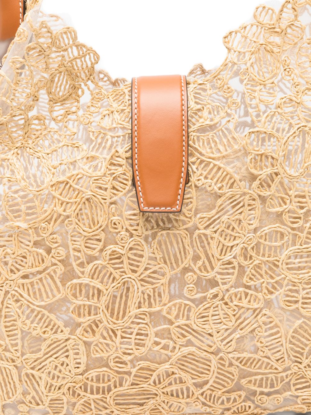 Ermanno Scervino Rafia Medium Hobo Bag