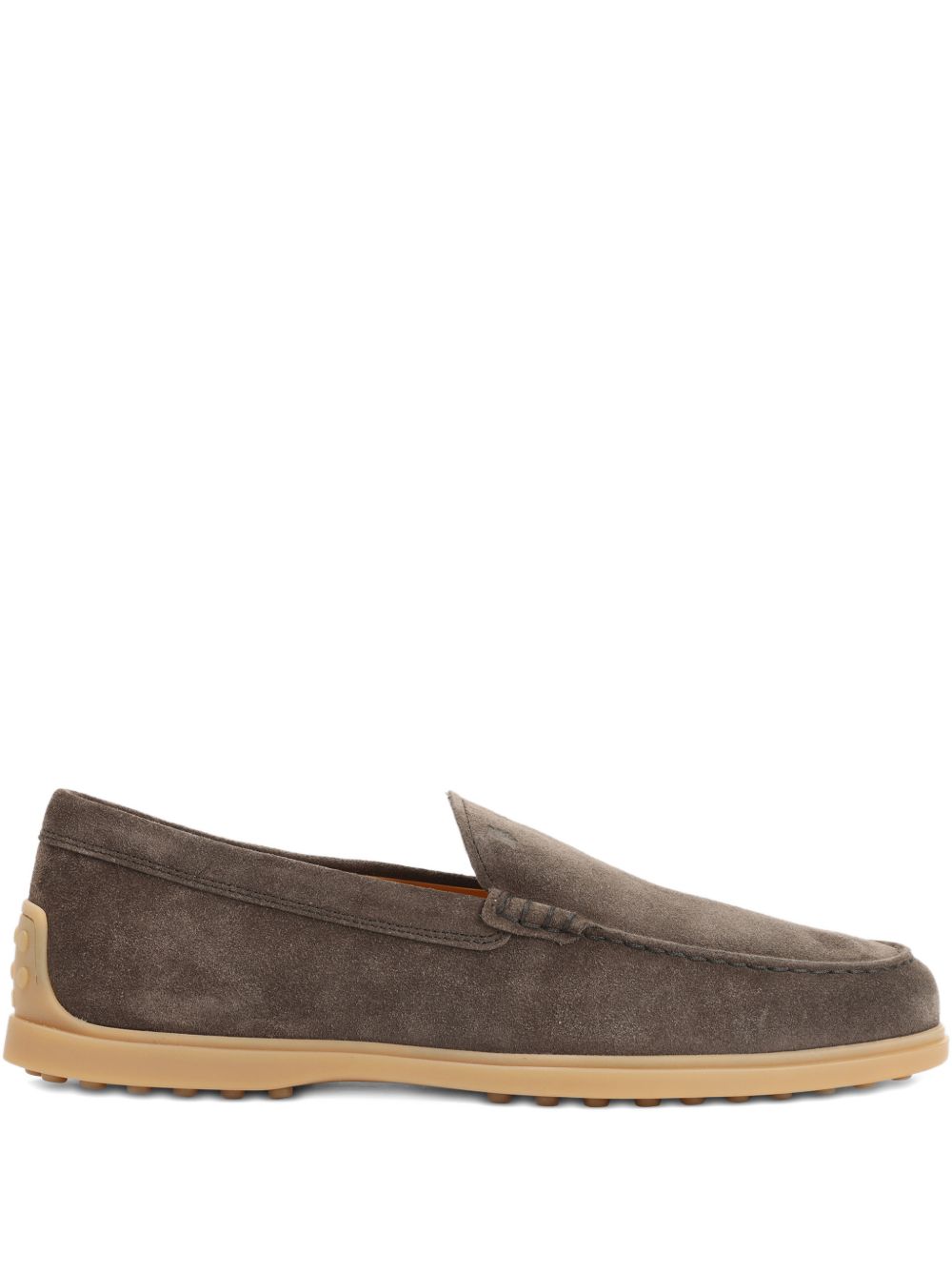 Tod'S Brown Suede Leather Loafers