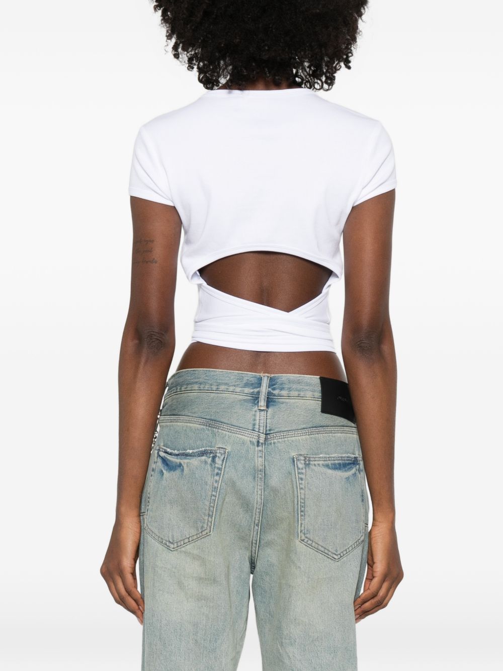 Diesel T-Bunny-Tail tie-waist T-shirt