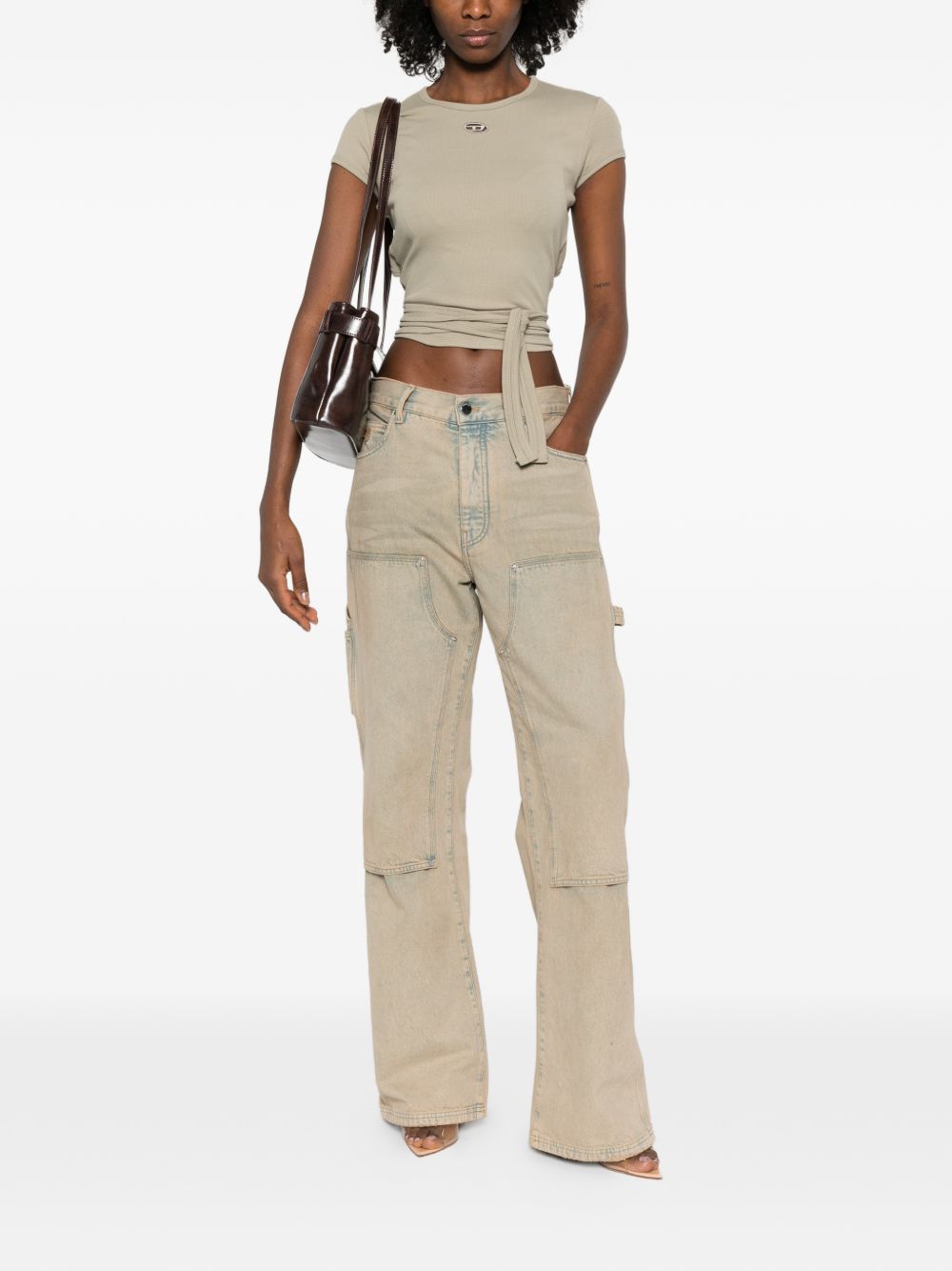 Diesel T-shirts and Polos Green