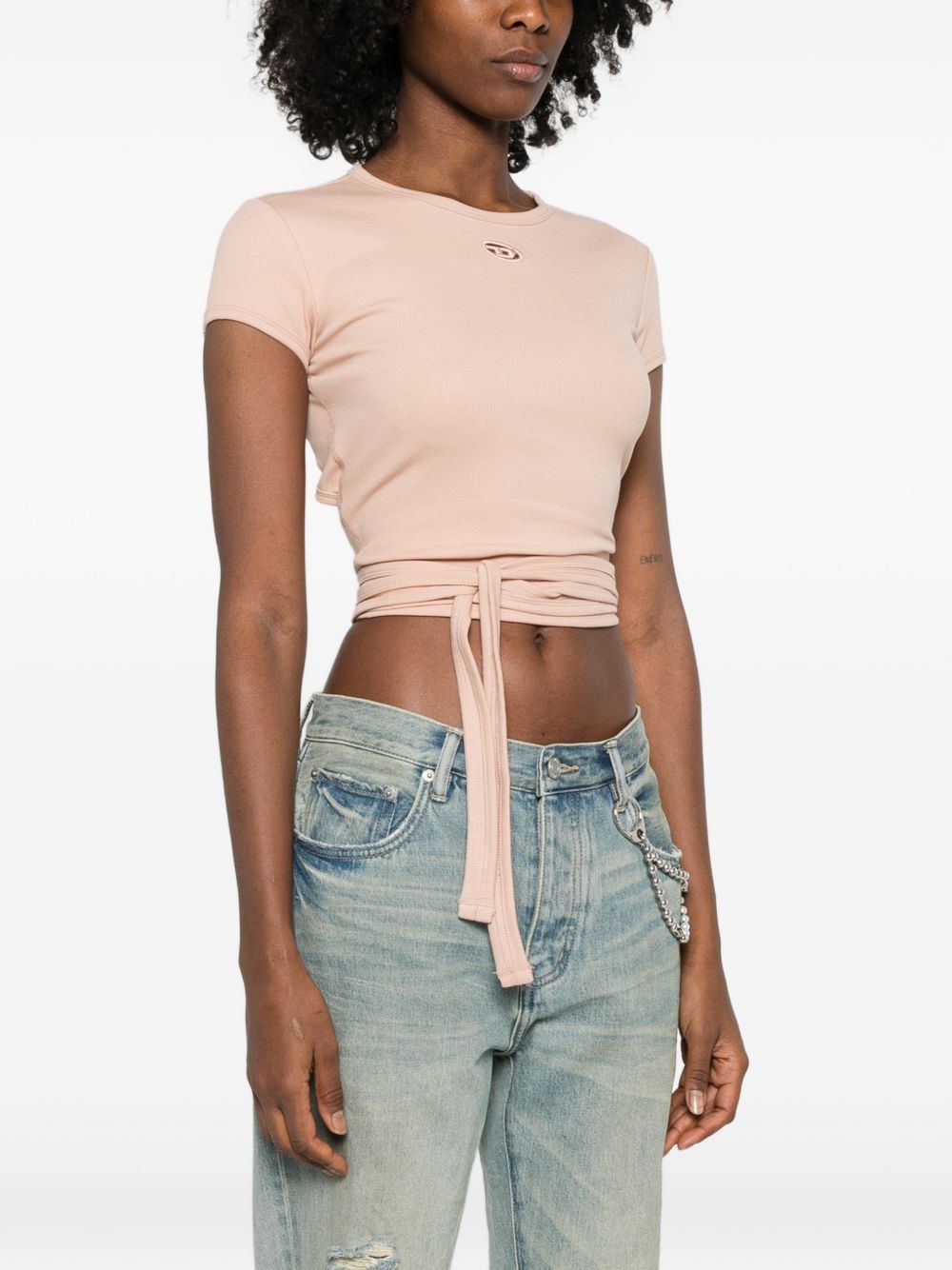 Diesel T-Bunny-Tail logo tie tank top