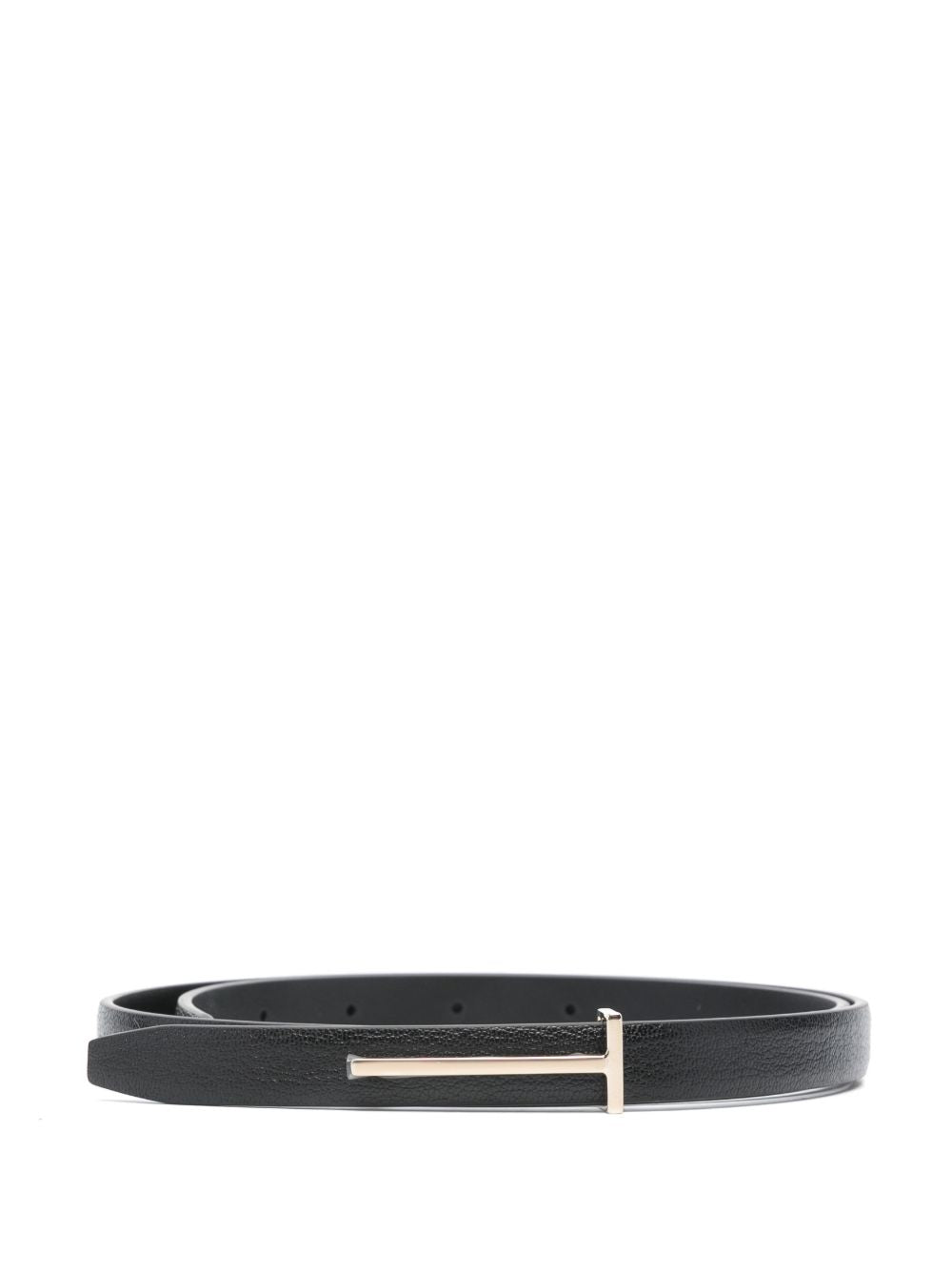 Tom Ford Slim T Belt In Soft Grain Leather