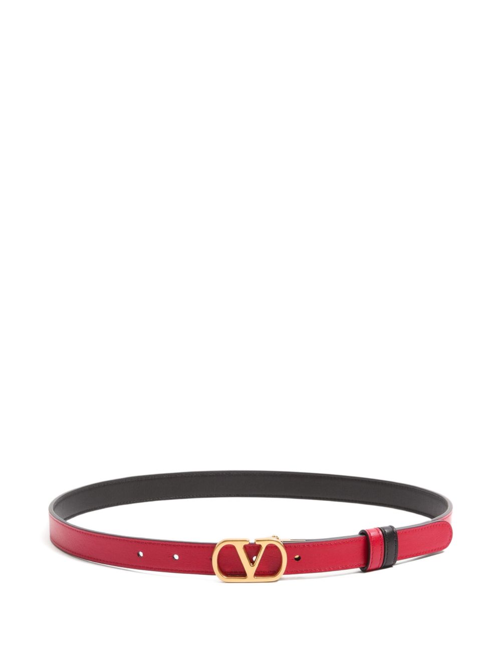 Valentino Garavani-VLogo Signature Reversible Belt in Shiny Calfskin 30mm