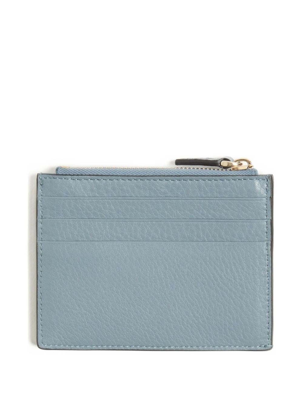 Valentino Garavani-Rockstud Grainy Calfskin Cardholder With Zip