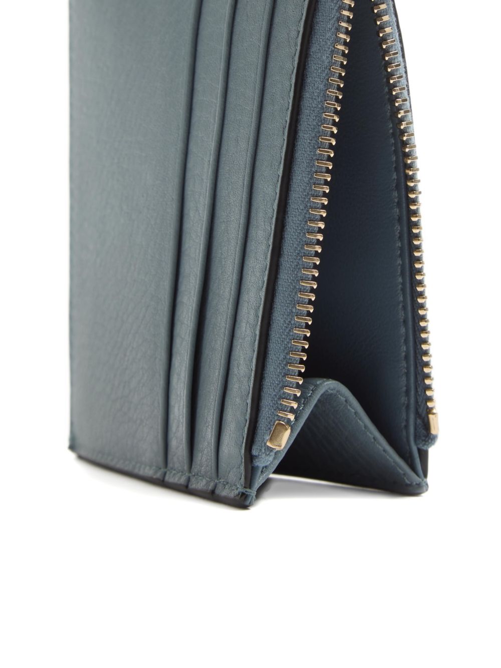 Valentino Garavani-Rockstud Grainy Calfskin Cardholder With Zip