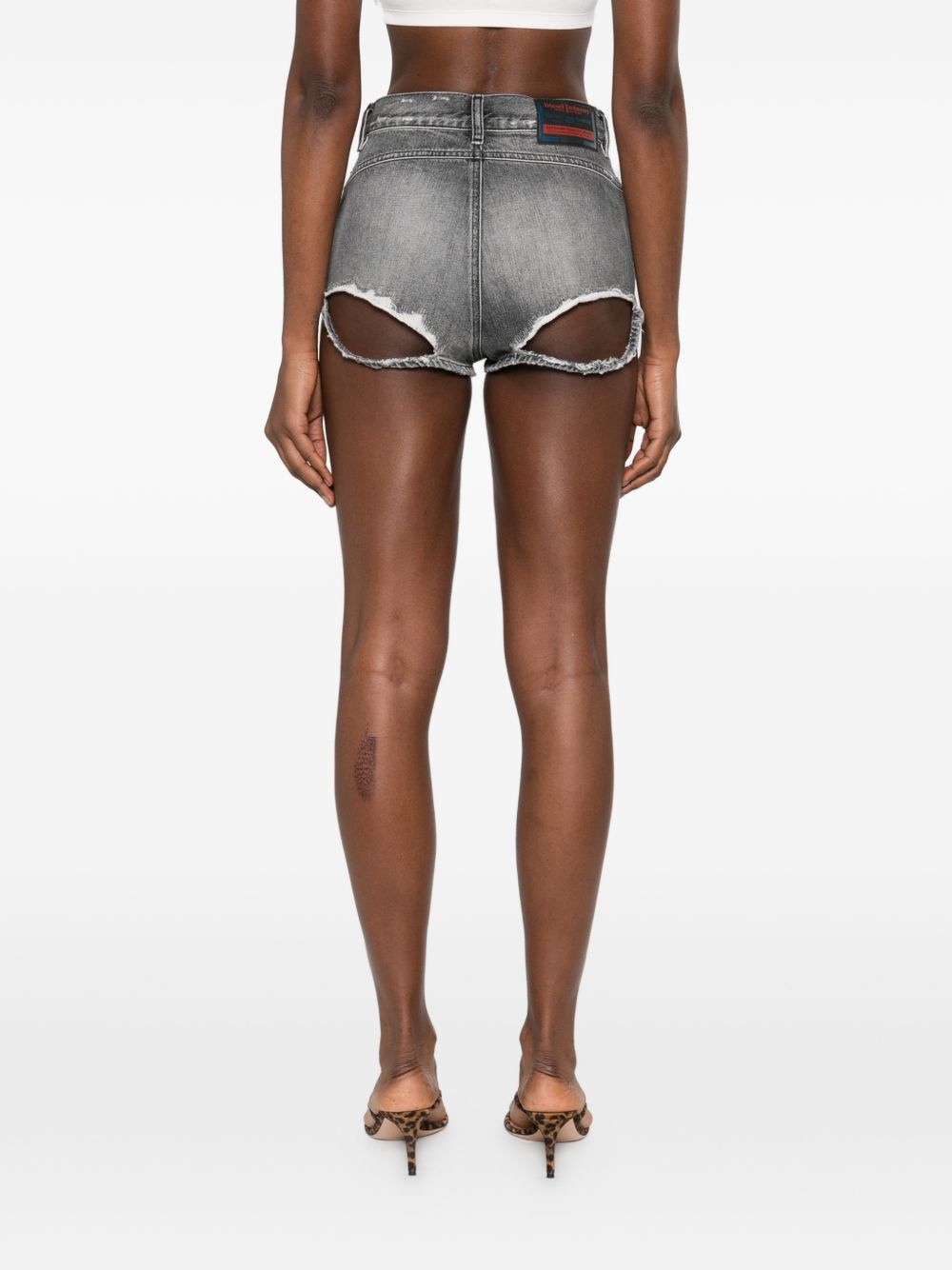 Diesel distressed effect Denim cotton shorts