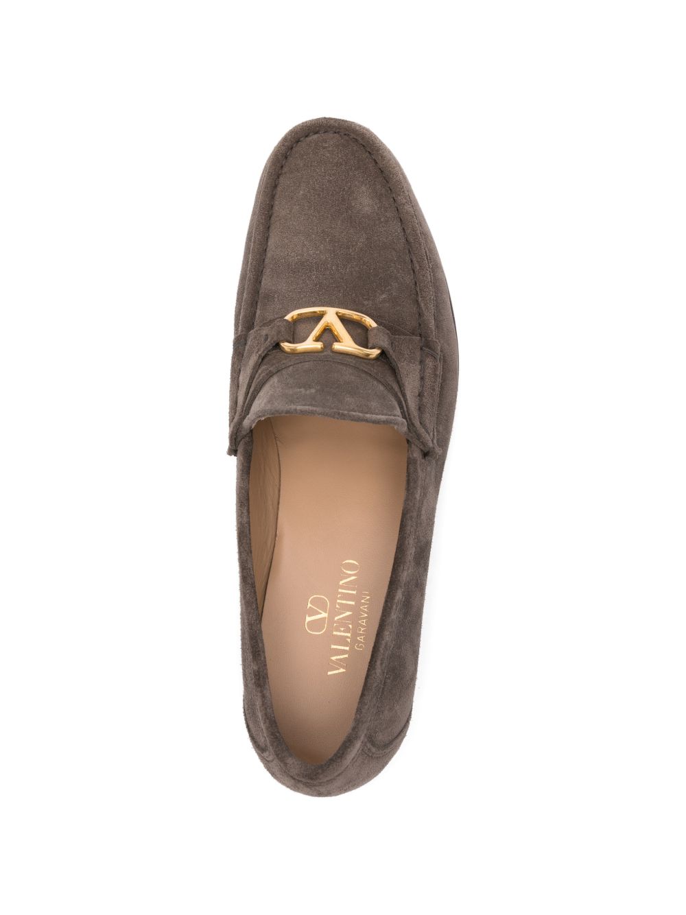 Valentino Garavani VLogo Signature suede loafers.