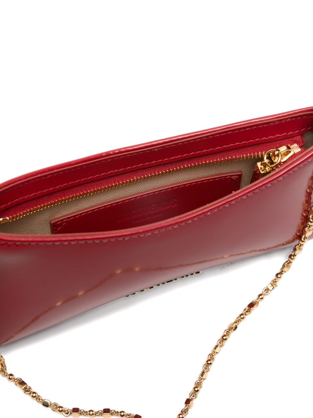 Jacquemus Le Petit Bisou Chaine leather shoulder bag