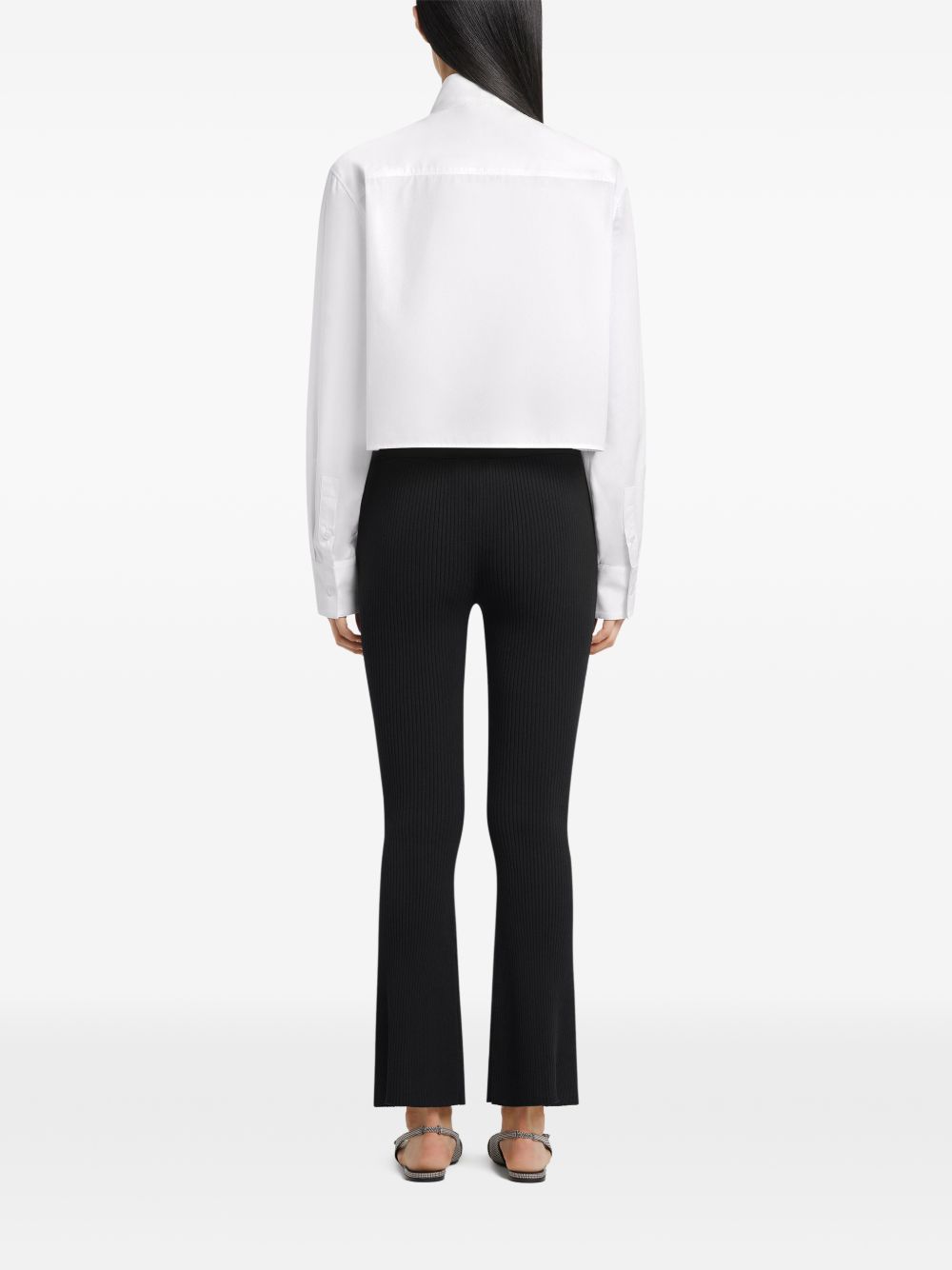 Courreges Pre Courrèges Ribbed knitted trousers
