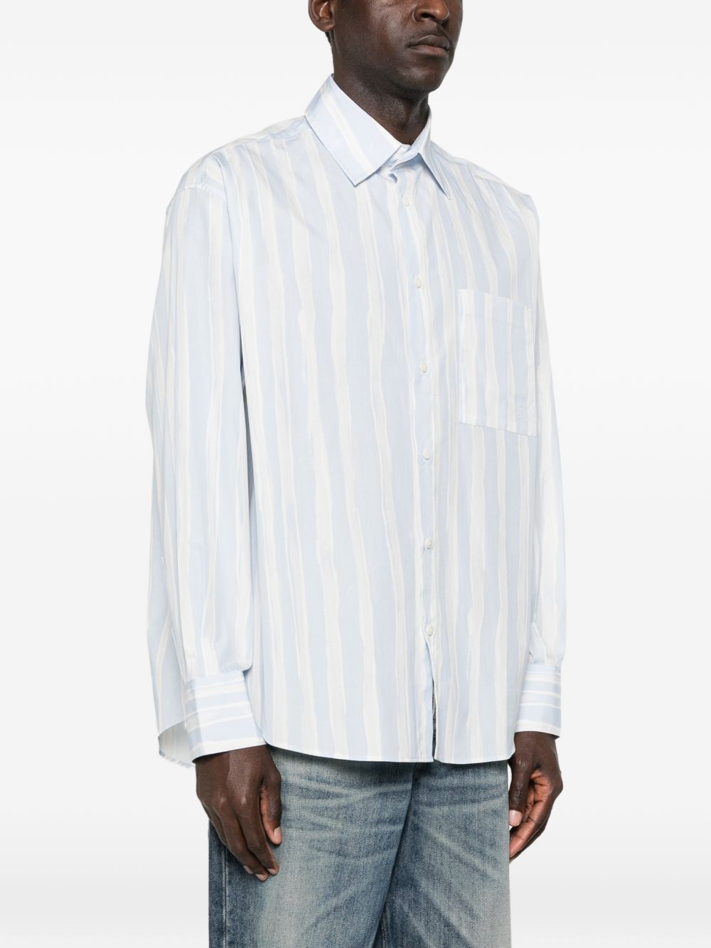 JACQUEMUS Shirts Clear Blue