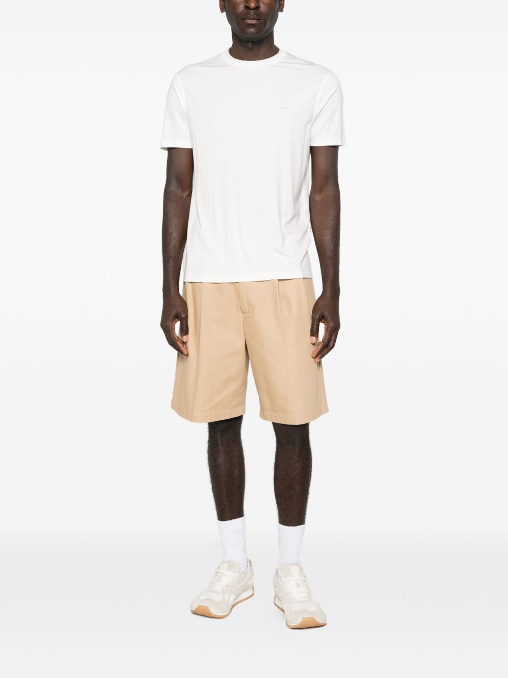 Emporio Armani Modal and silk blend t-shirt