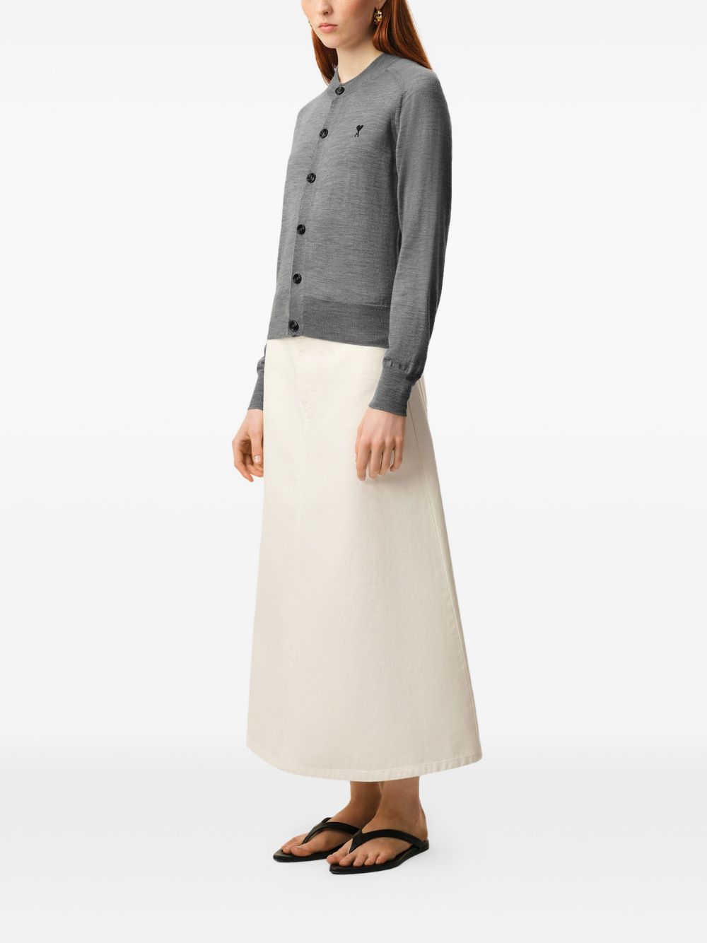 Ami Paris Sweaters Grey