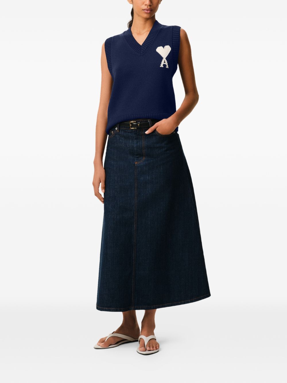 Ami Paris Sweaters Blue