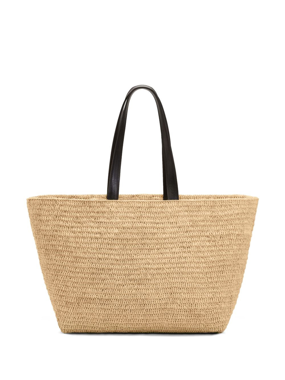 Ami Paris Natural Rafia Heartfriend Tote Bag