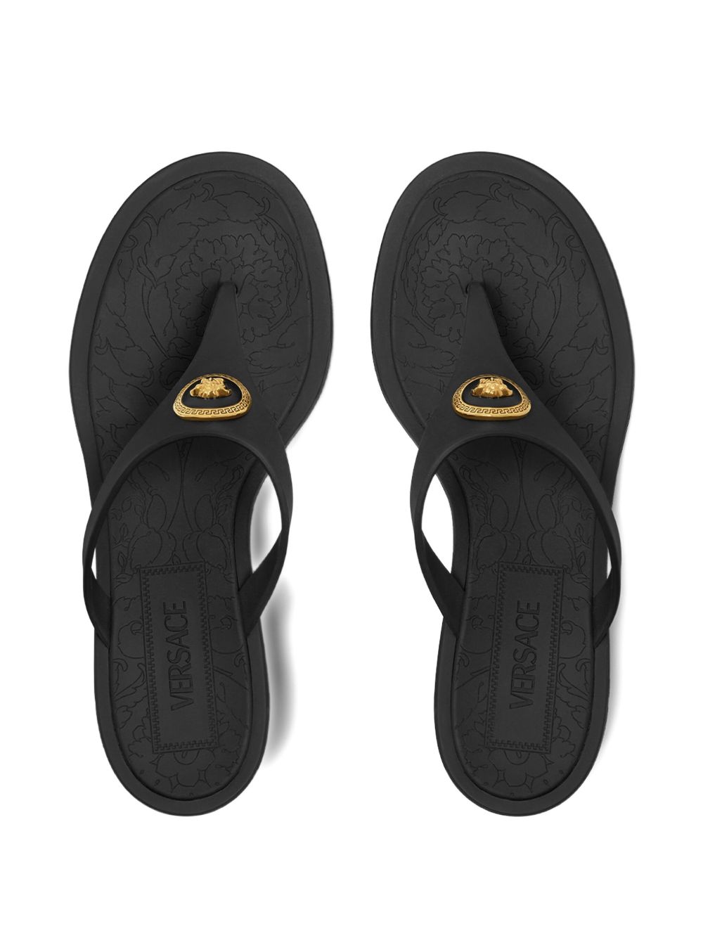 Versace Alia Rubber Thong Sandals