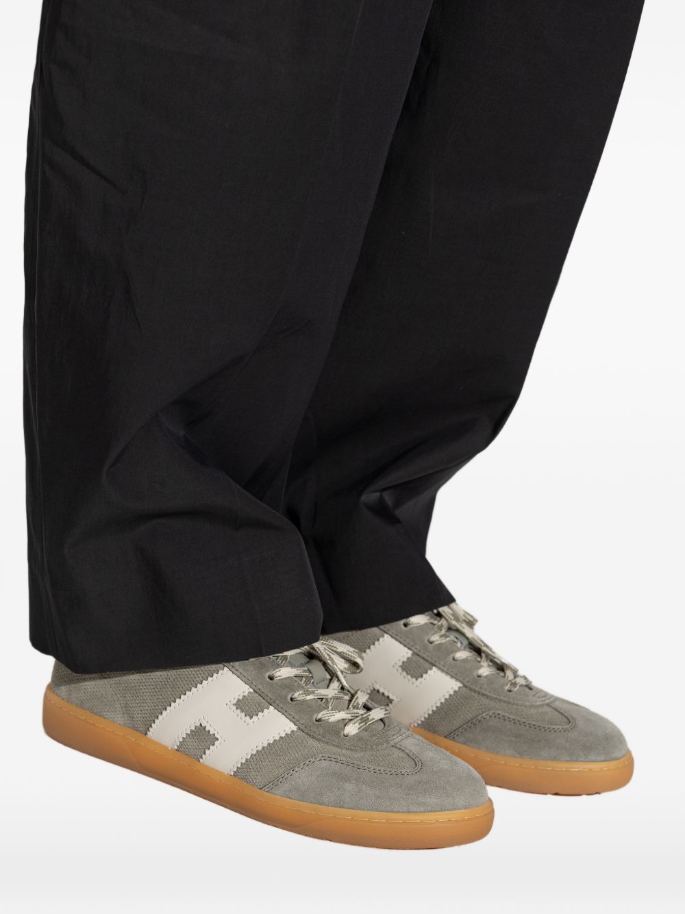 Hogan Cool Suede and Canvas Sneakers.