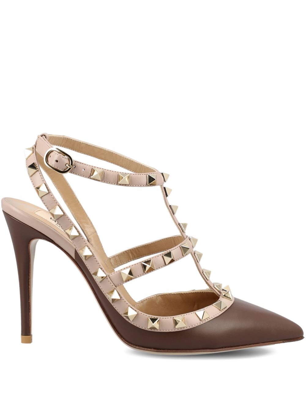 Valentino Garavani Patent Rockstud Caged Pump 100Mm