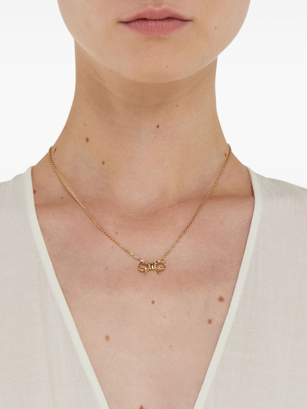 Ferragamo Necklace With Bow Pendant