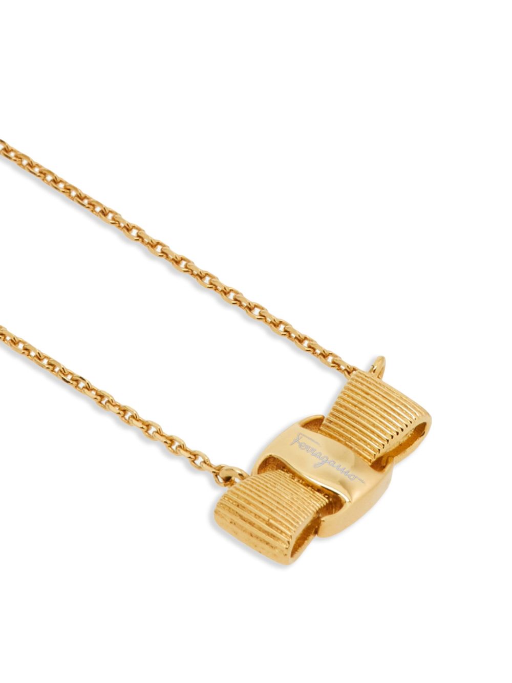 Ferragamo Vara Bow Pendant Necklace