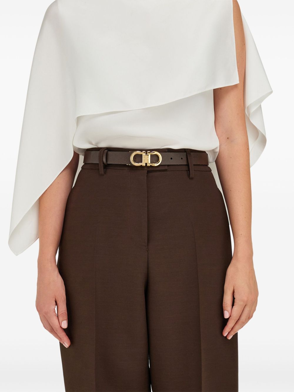 Ferragamo Reversible And Adjustable Gancini Belt