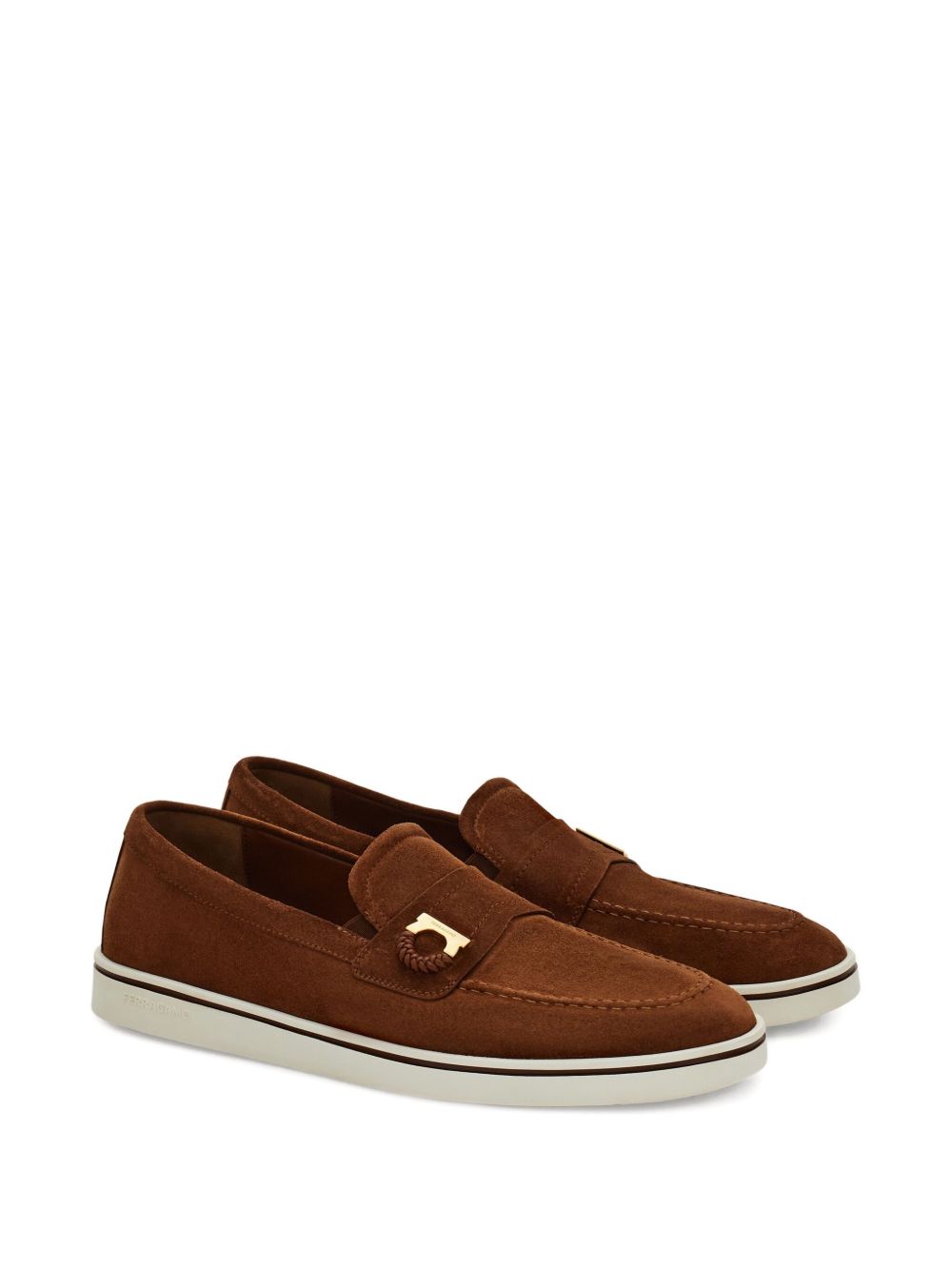 Ferragamo Boat shoe loafer with Gancini ornament