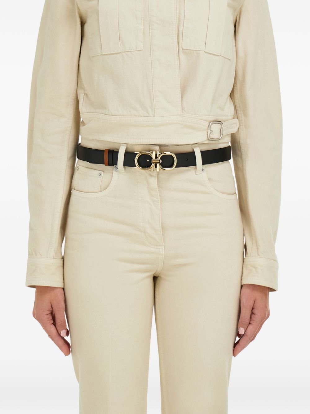 Ferragamo Reversible And Adjustable Gancini Belt