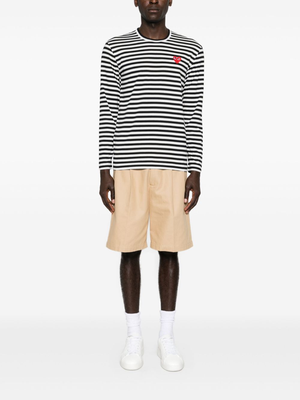 Comme Des Garcons Comme Des Garçons Striped cotton t-shirt