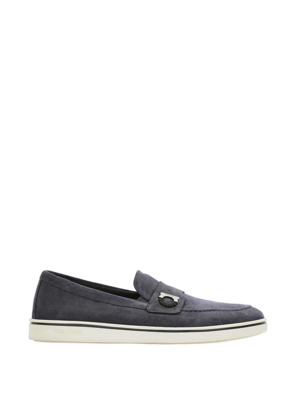 Ferragamo Boat shoe loafer with Gancini ornament