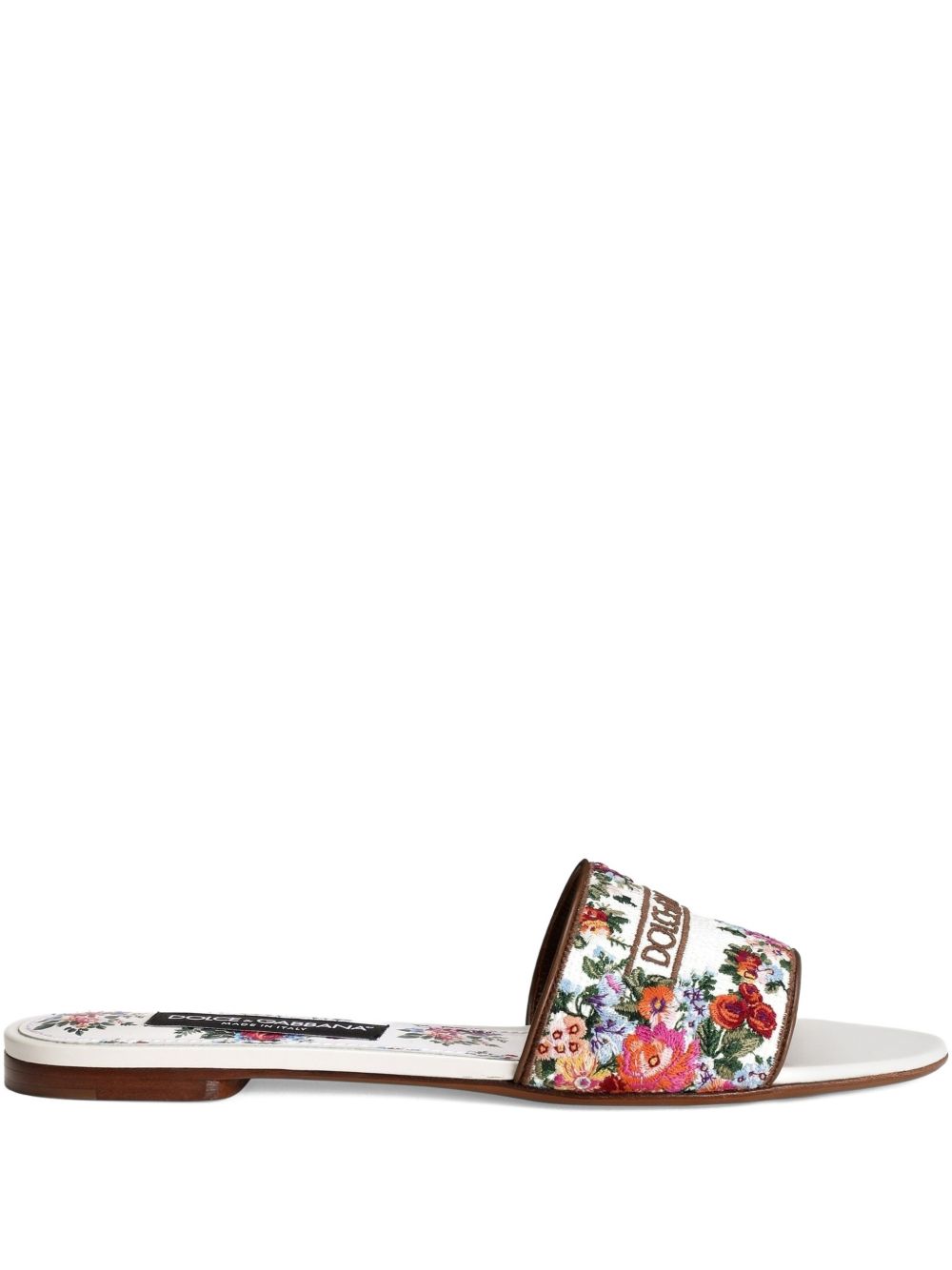 Dolce & Gabbana Nappa & Embroidery Flat slipper