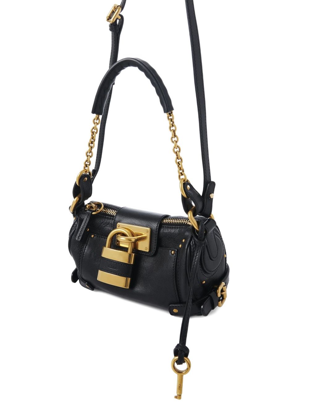 Chloé Small Paddington Chain Bag In Grained Leather