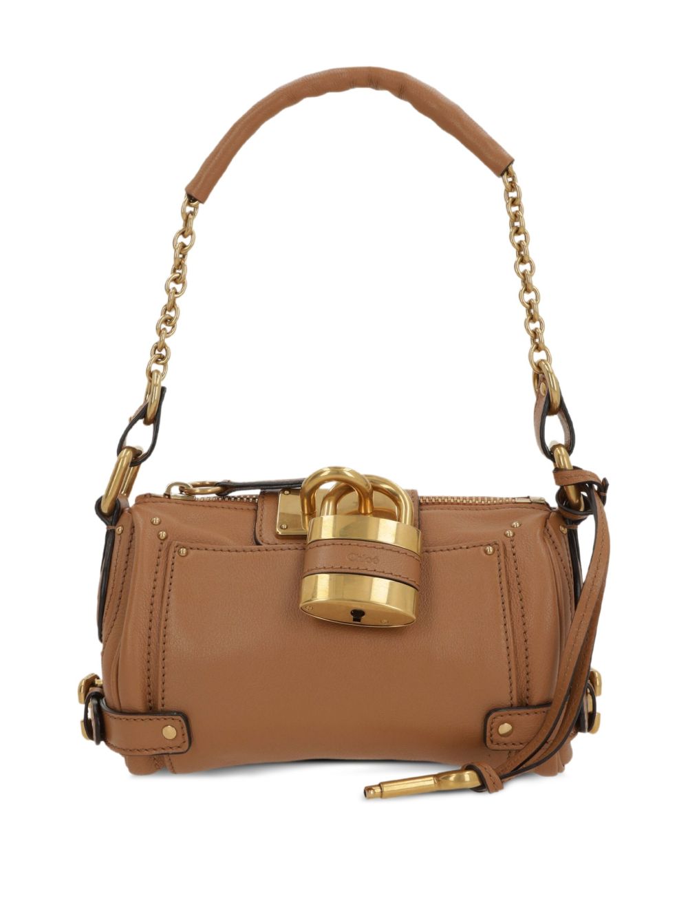 Chloé Small Paddington Chain Bag In Grained Leather