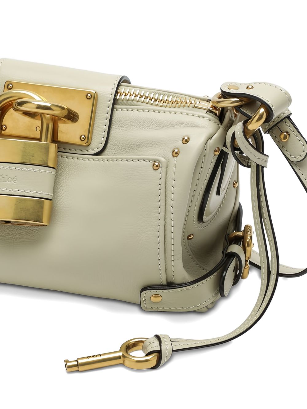 Chloé Small Paddington Chain Bag In Grained Leather