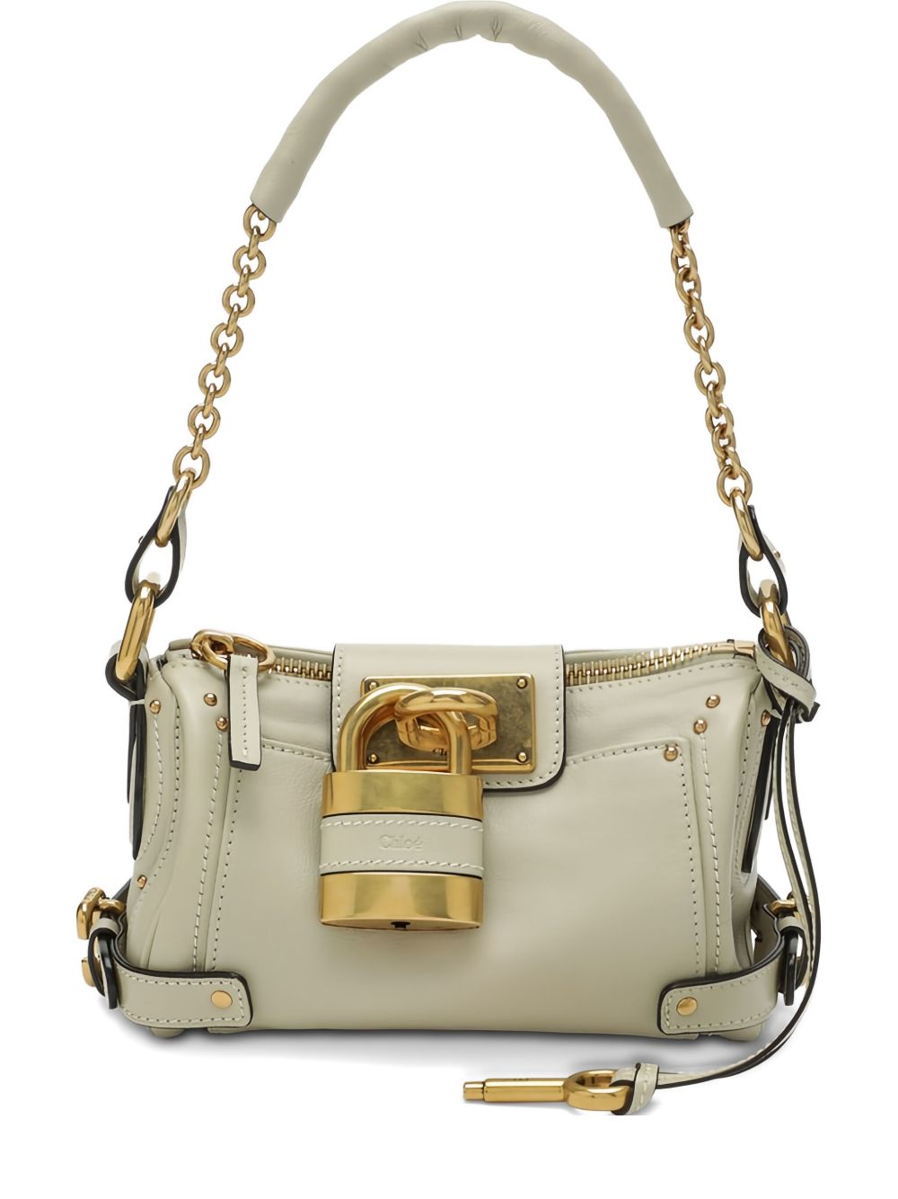 Chloé Small Paddington Chain Bag In Grained Leather
