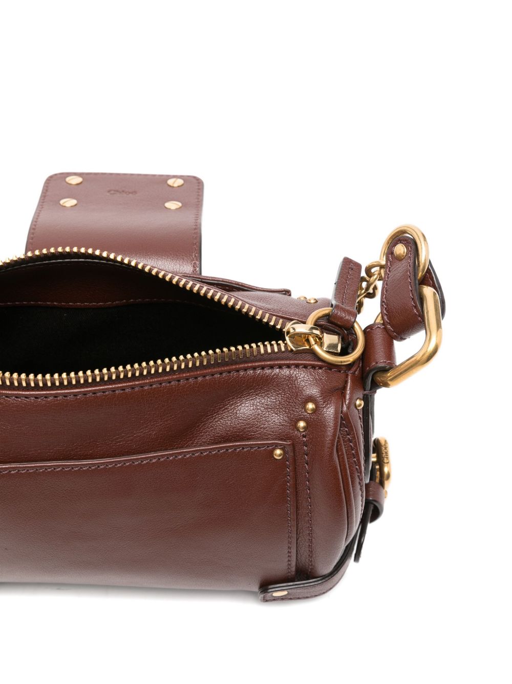Chloé Small Paddington Chain Bag In Grained Leather