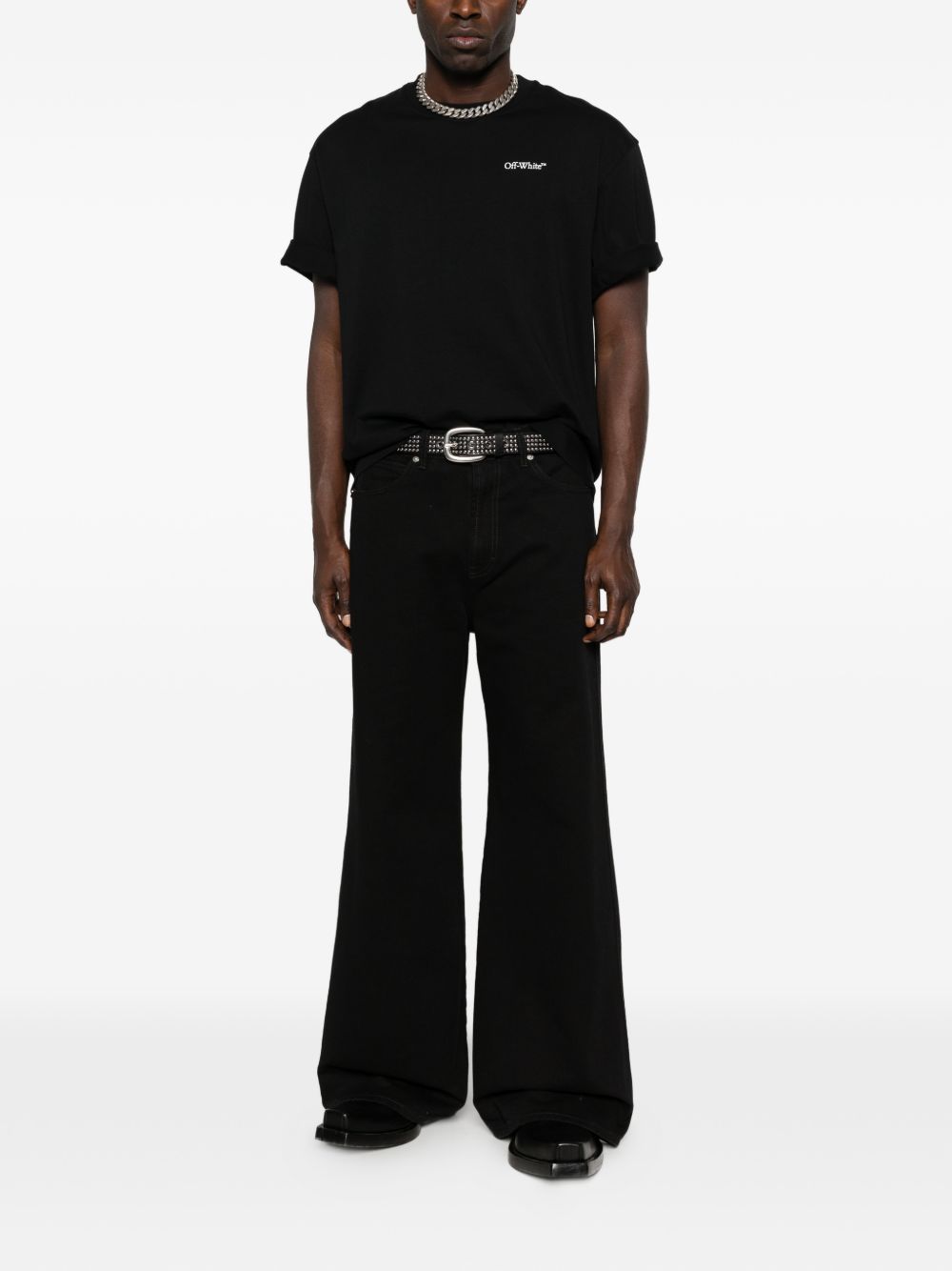 Off White T-shirts and Polos Black