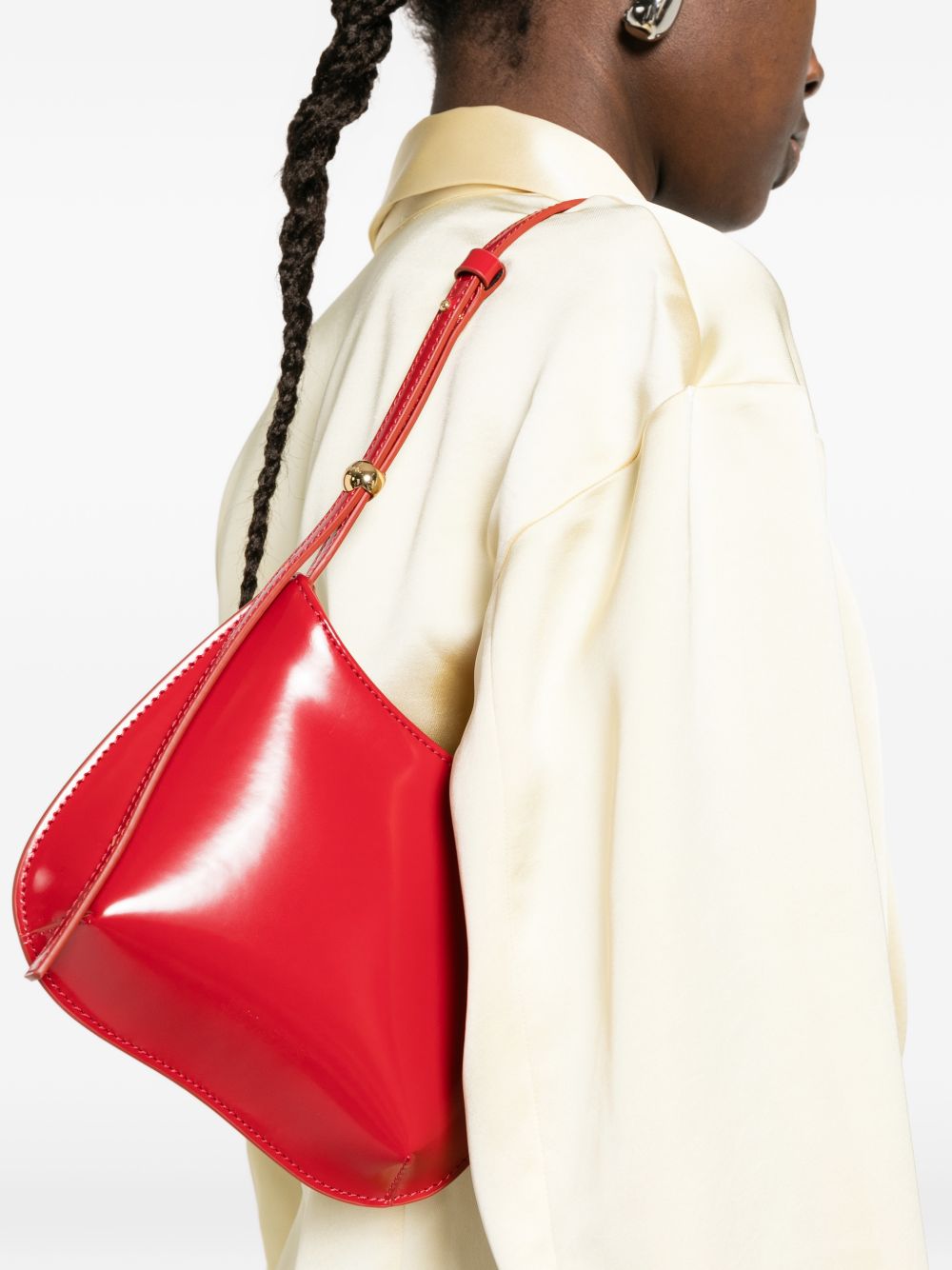 Jacquemus Le Petit Bisou leather shoulder bag
