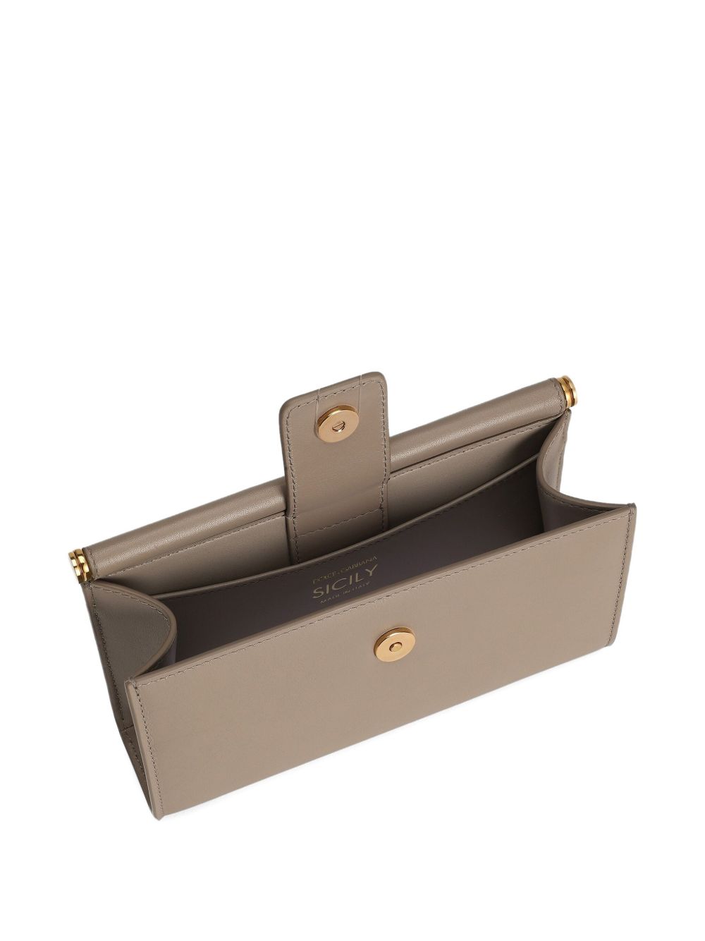 Dolce & Gabbana Phone Bag In Plongé Calfskin