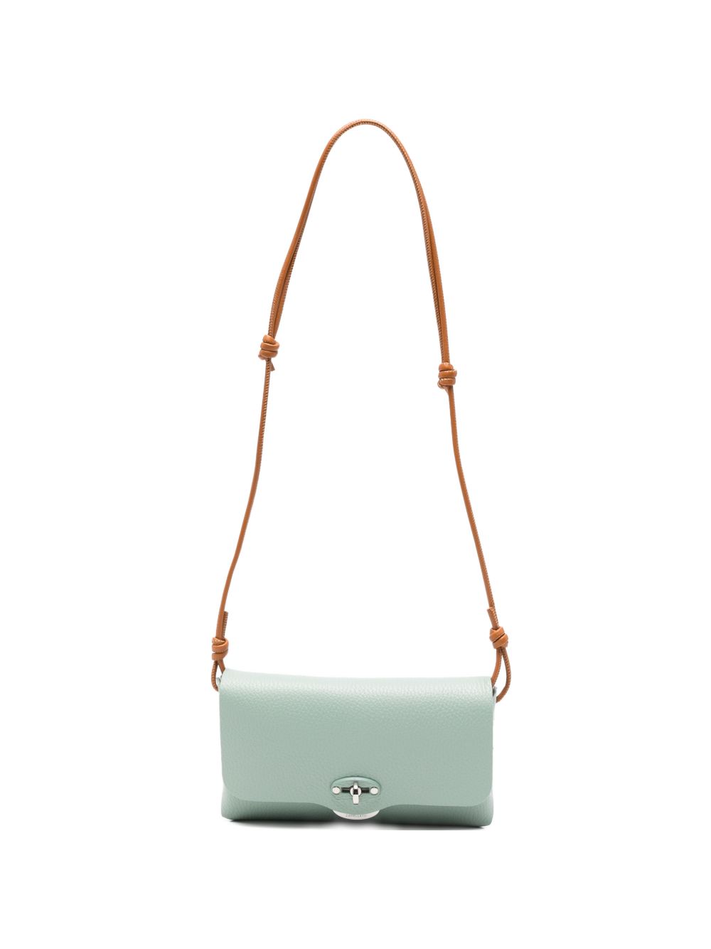Zanellato Lettera® Small Bag In Peppermint Green Hammered Leather