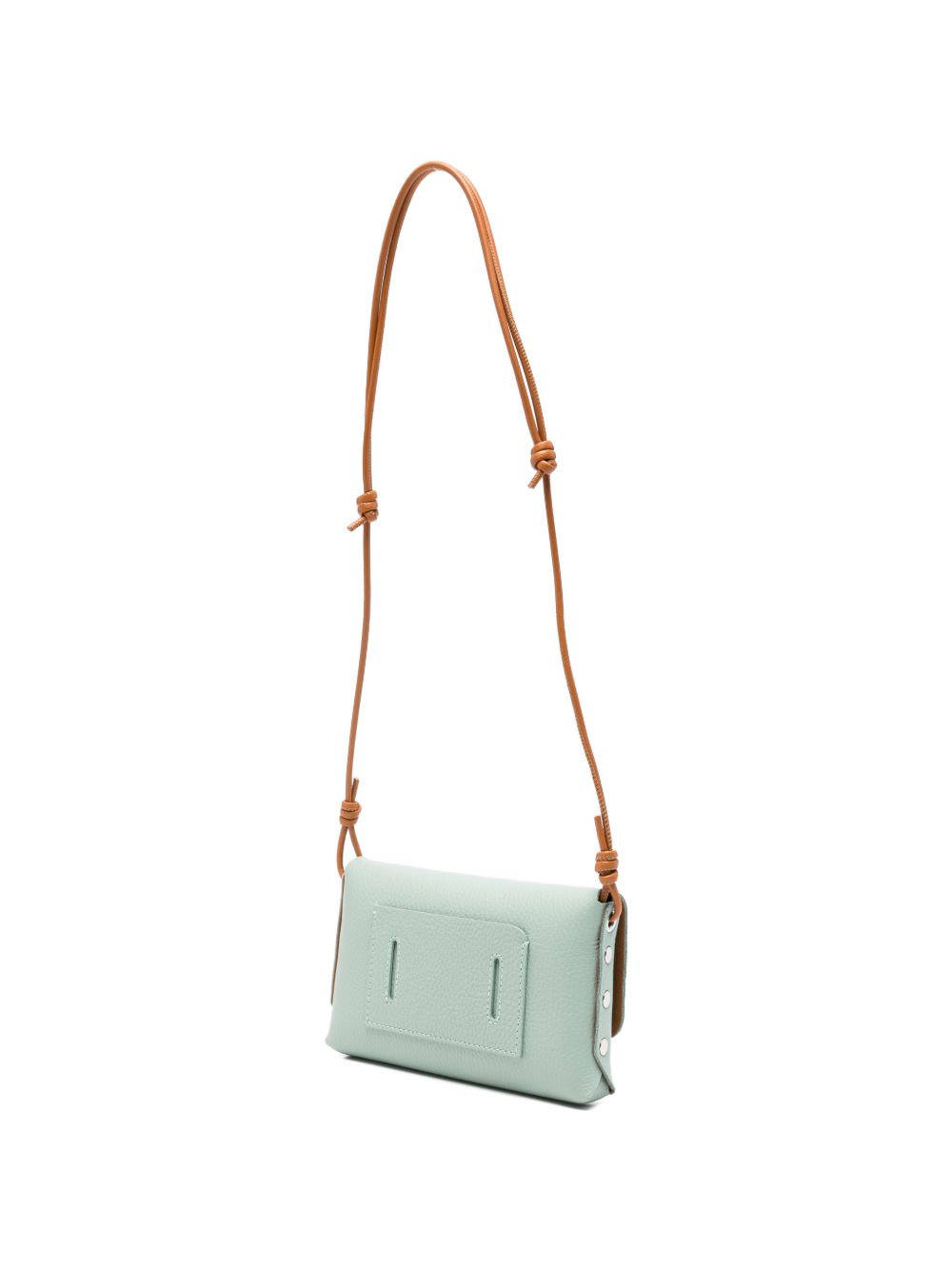 Zanellato Lettera® Small Bag In Peppermint Green Hammered Leather