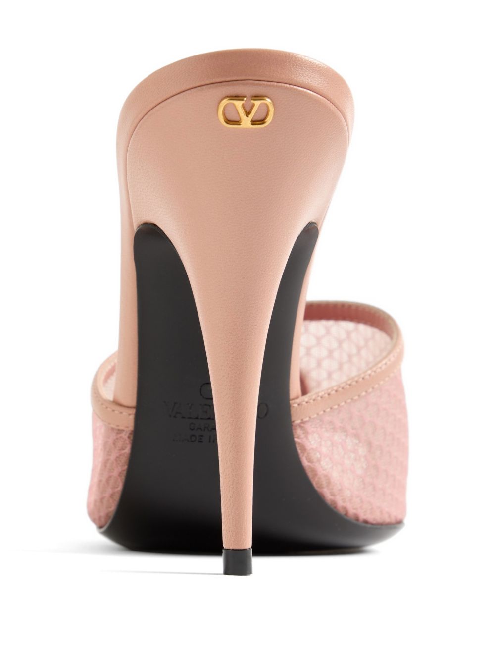 Valentino Garavani Coeur Vipère leather mules