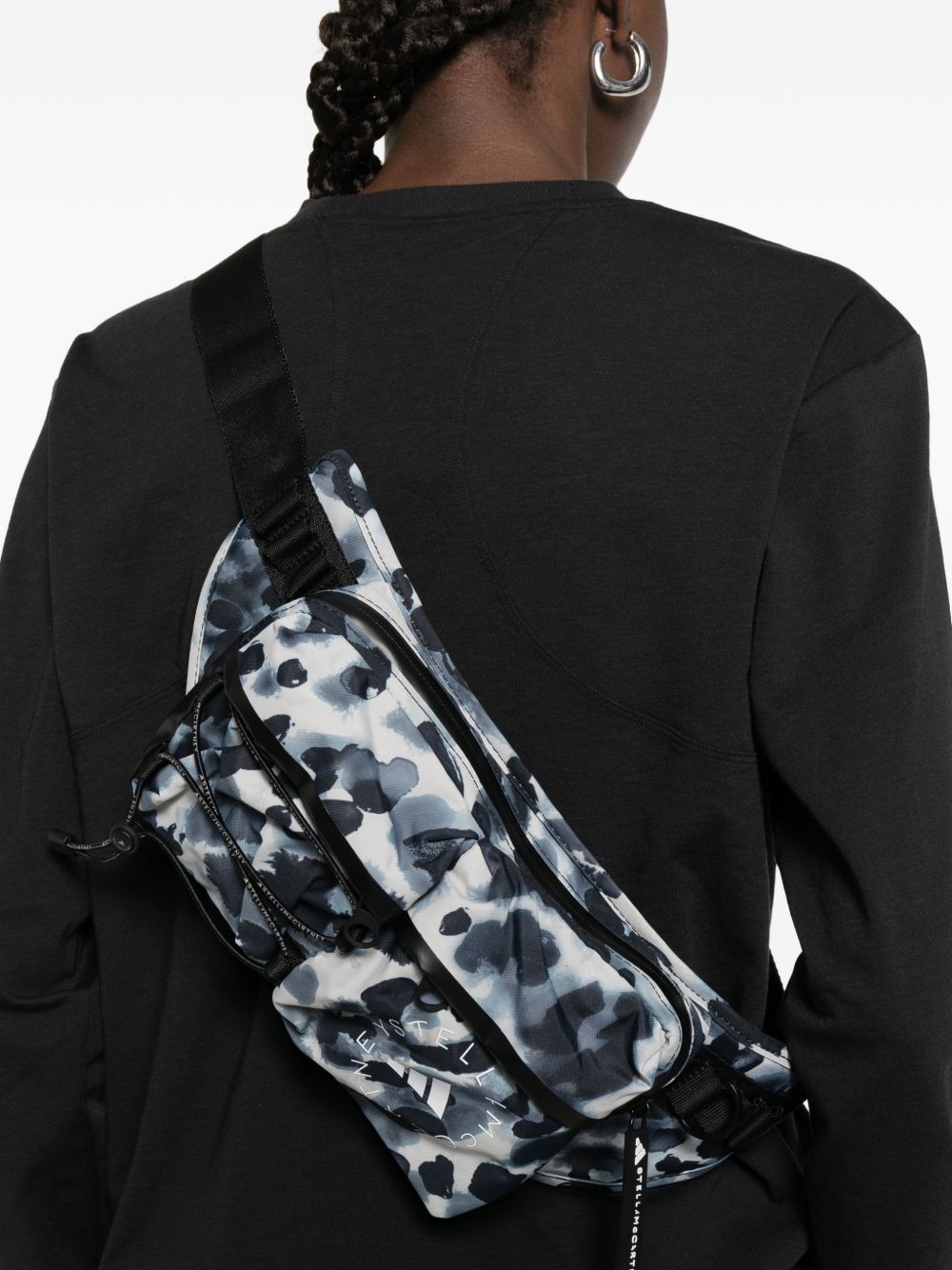 Adidas By Stella Mccartney Logo Graphic Print Bum Bag