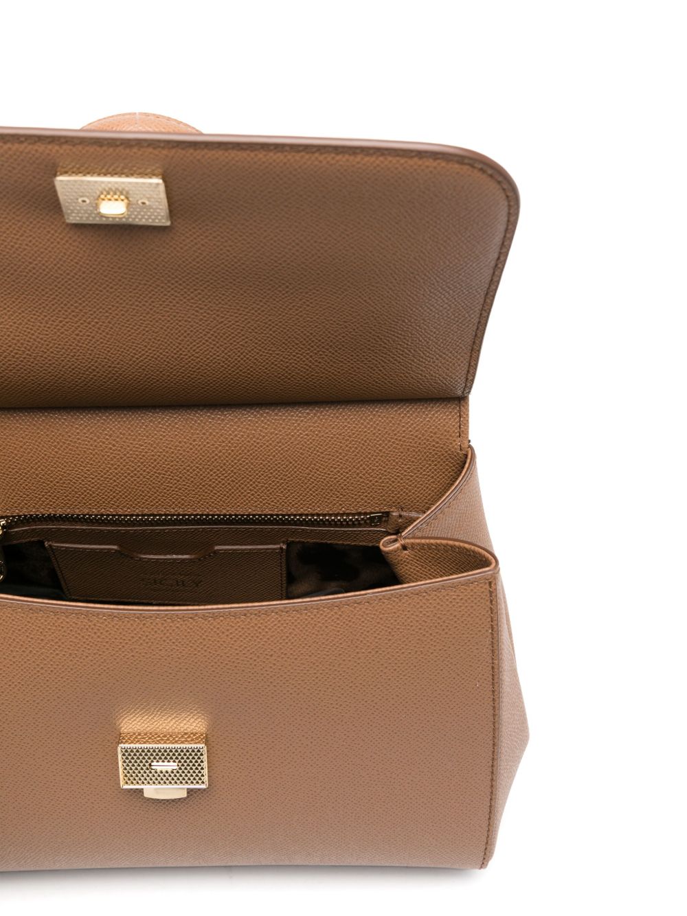 Dolce & Gabbana Sicily Large Handbag In Dauphine Calfskin