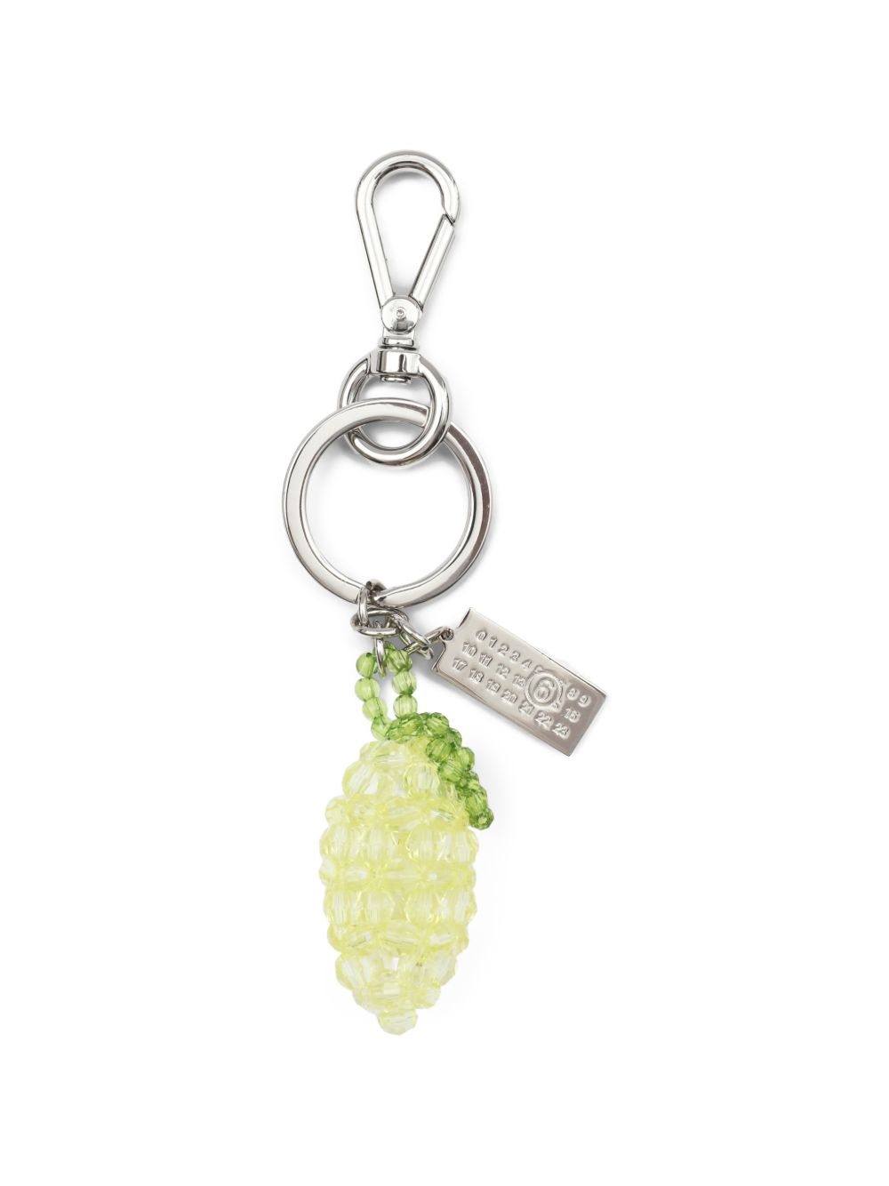 Mm6 Maison Margiela Lemon-Shape Beaded Keyring
