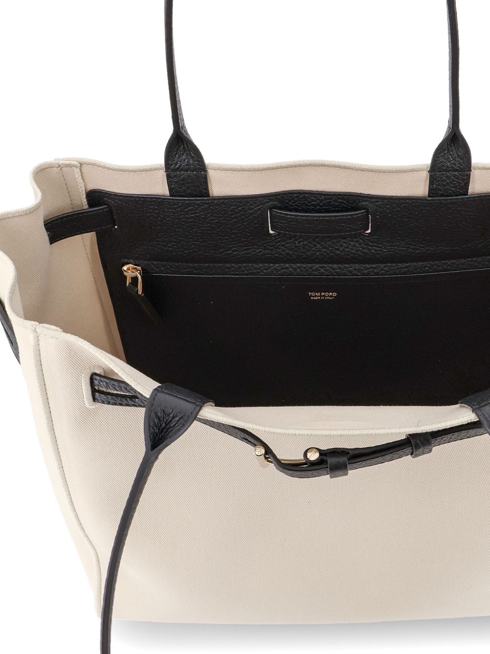 Tom Ford Canvas And Leather Audrey Medium Tote Bag