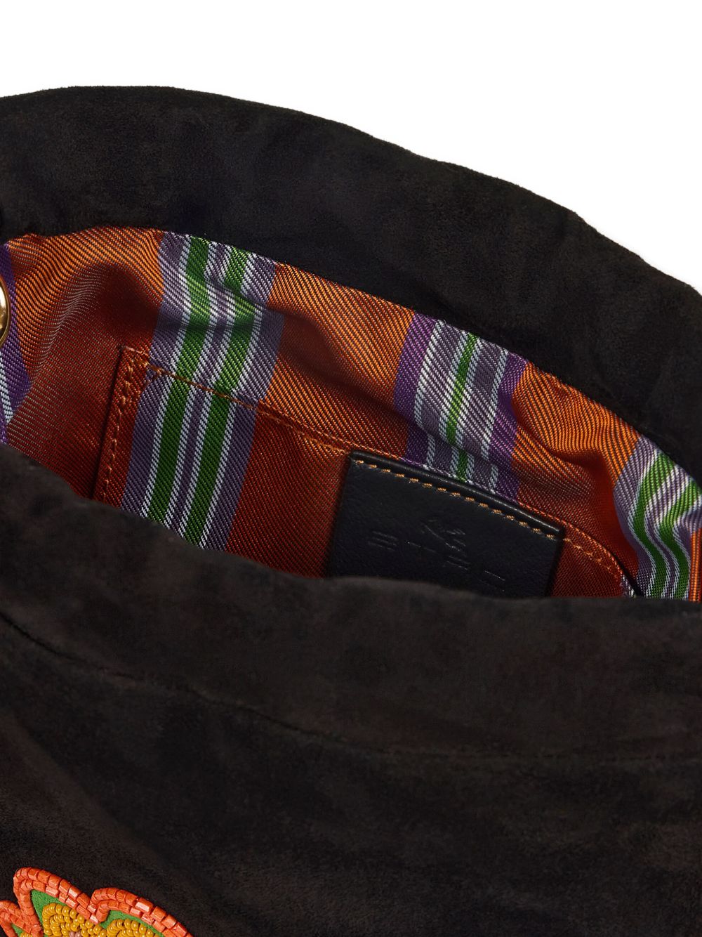Etro Suede Kalispera Bag With Beads And Fringes