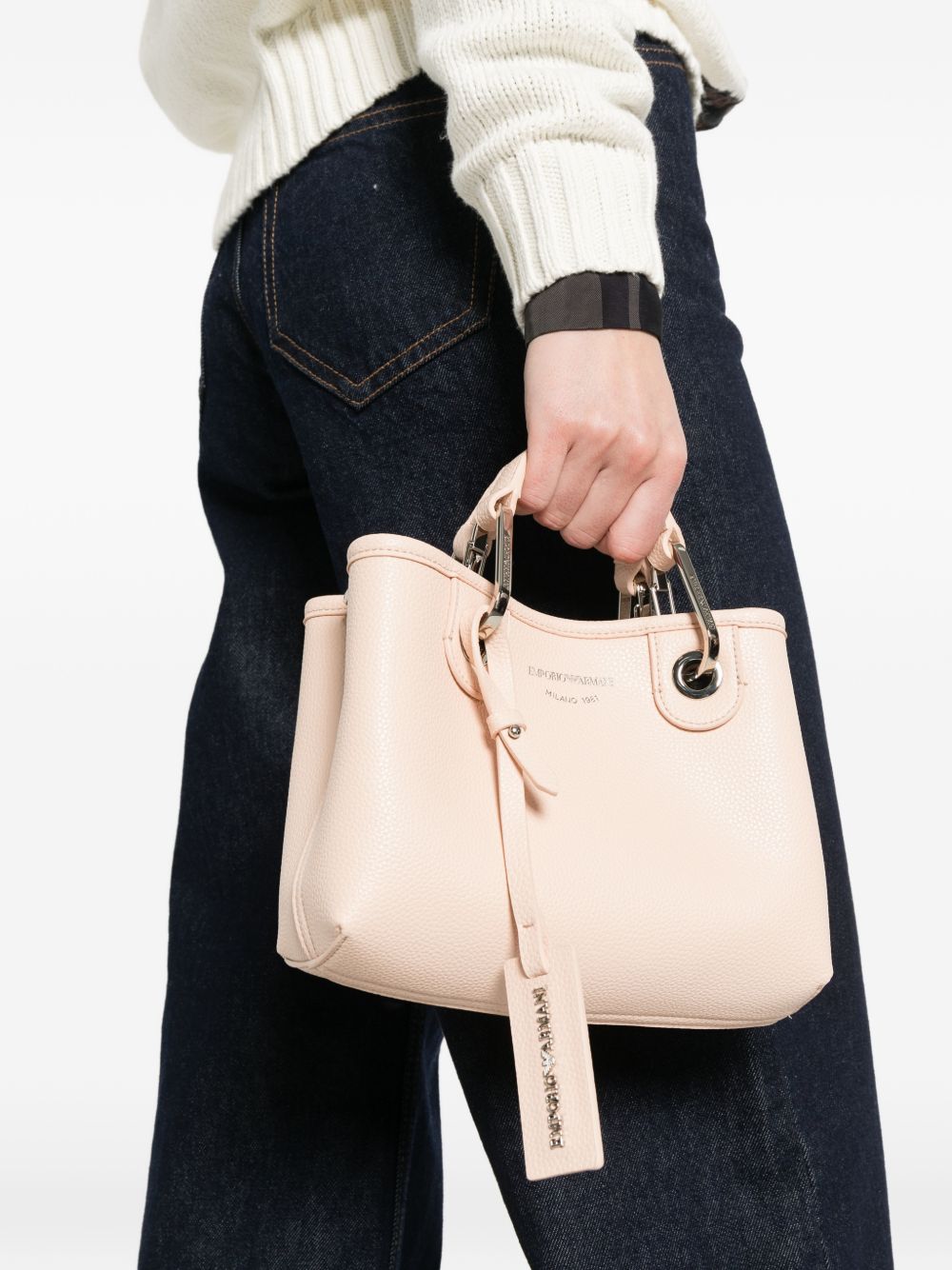 Emporio Armani Myea Small Shopper With Deer Print