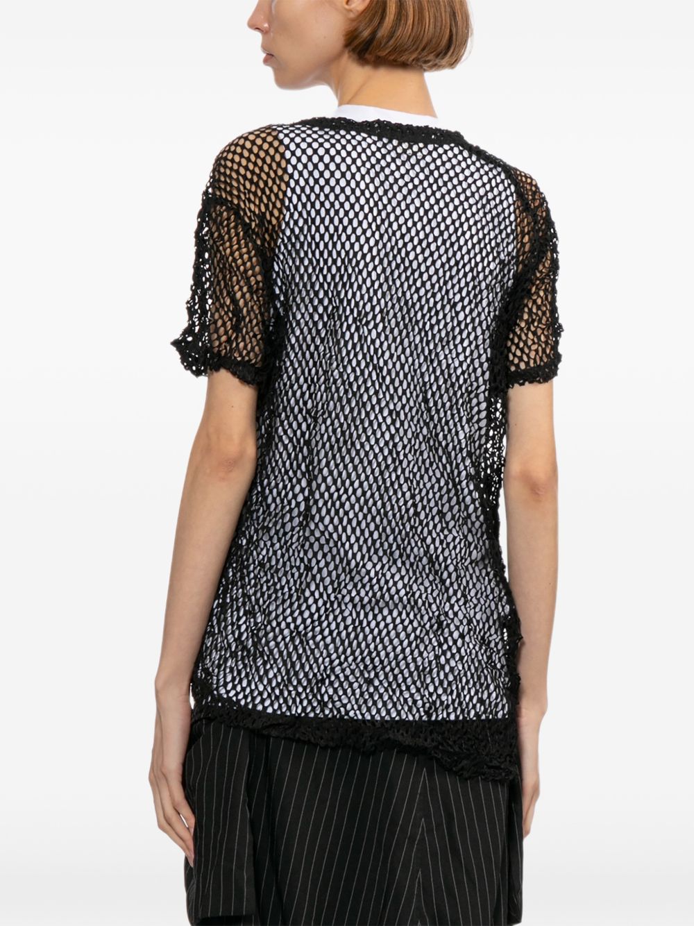 Comme Comme Open-knit t-shirt